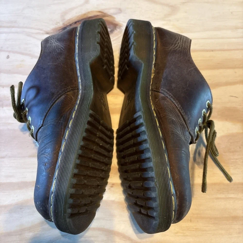 Dr. Martens 10100 Vintage Brown Leather 4-Eye Shoes Oxfords Men's Sz 10 M